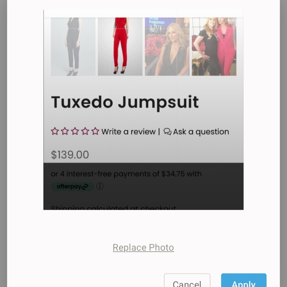 Red jumpsuit